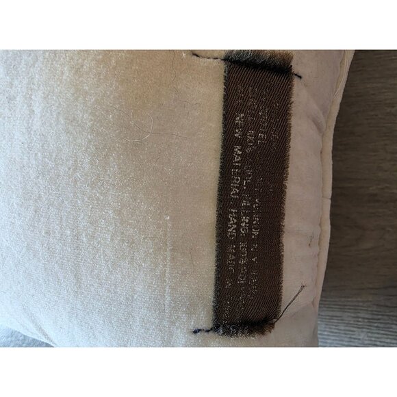 Vintage Floral Needlepoint Decorative Throw Pillow 8"x8" Wool back - Picture 4 of 6